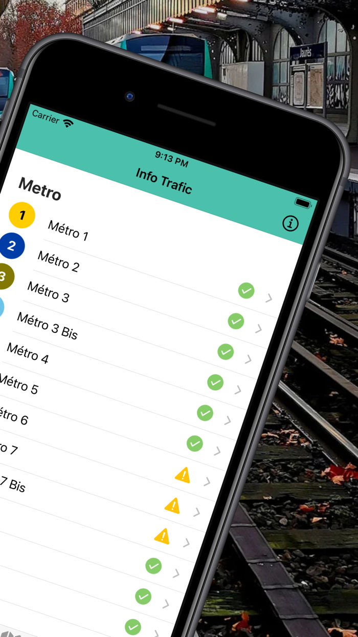 Ma Ligne - Trafic Metro  RER