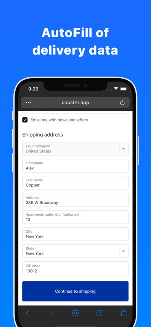 Copster - Bot and AutoFill on the App Store