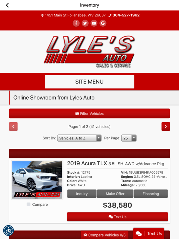 Lyles Auto iPad screenshot 2 - Lifestyle app