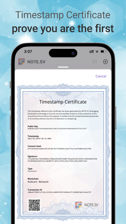 #7. NOTE.SV Super Notebook (iOS) 由: ChainBow.io