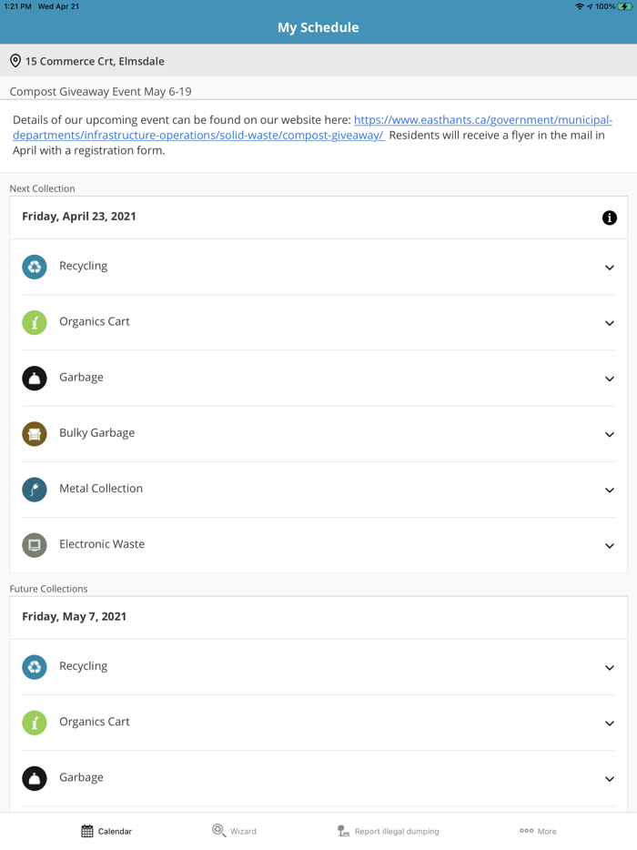 East Hants Waste Wizard