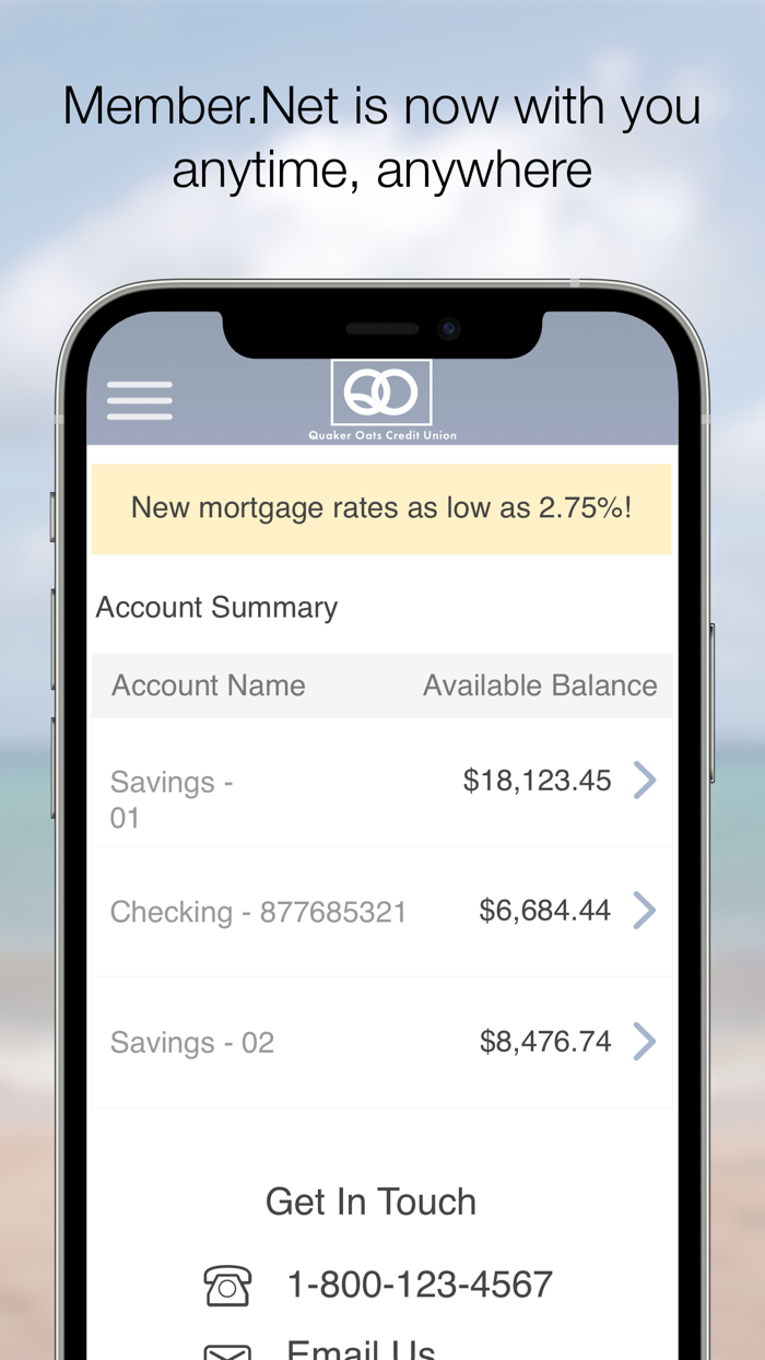 Quaker Oats CU Member.Net