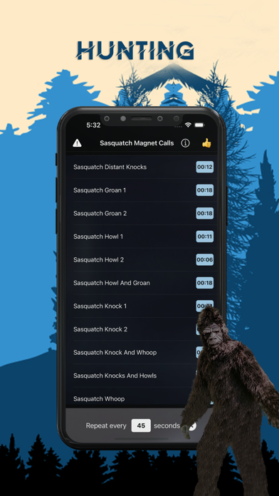 Sasquatch Hunting Calls Screenshot