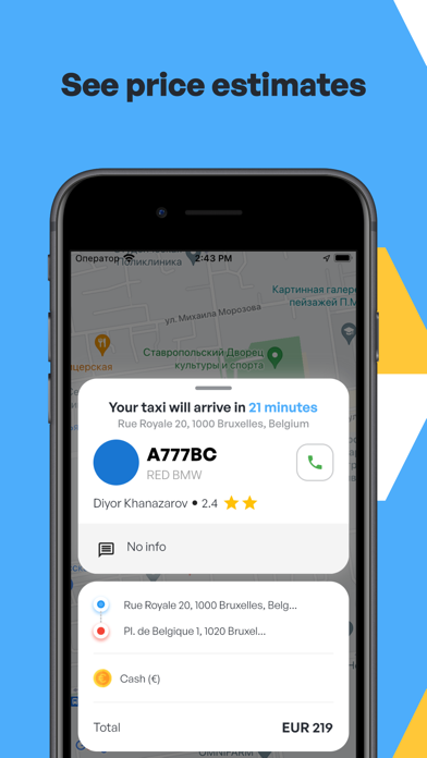 Airporttaxis Screenshot