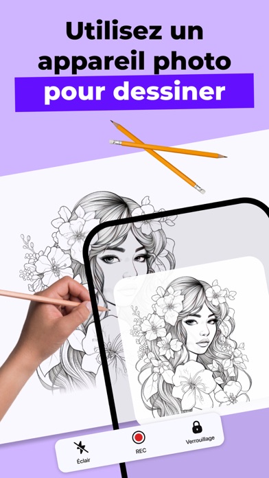 Screenshot #1 pour How to Draw : Sketches & Paint