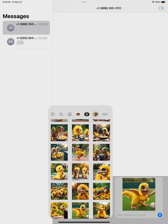 Screenshot #5 pour Happy Dinosaur Stickers Pack