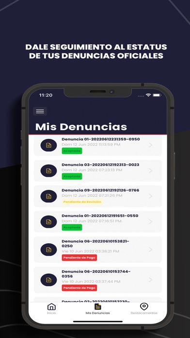 Denuncias Virtuales Screenshot