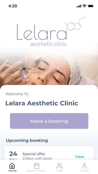 Lelara Aesthetic Clinic Screenshot
