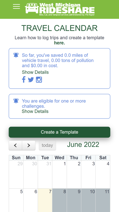 West Michigan Rideshare Screenshot