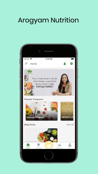 Arogyam Nutrition Screenshot