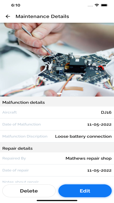 Garuda UAV Logs Screenshot