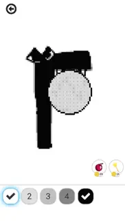 alphabet lores pixel art color iphone screenshot 2