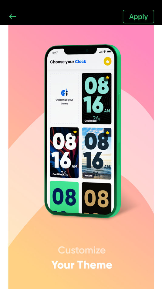 #1. Analog Digital OLED Clock Pro (iOS) 由: Aamir Sajjad