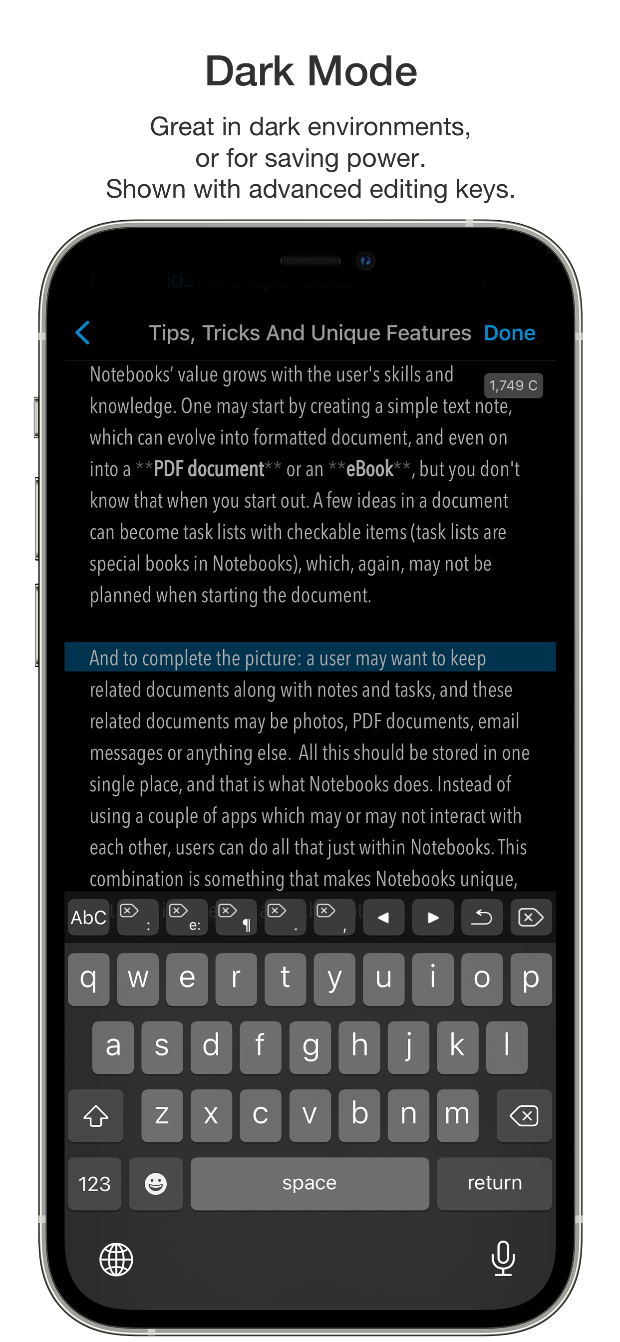 Notebooks – Write and Organize
