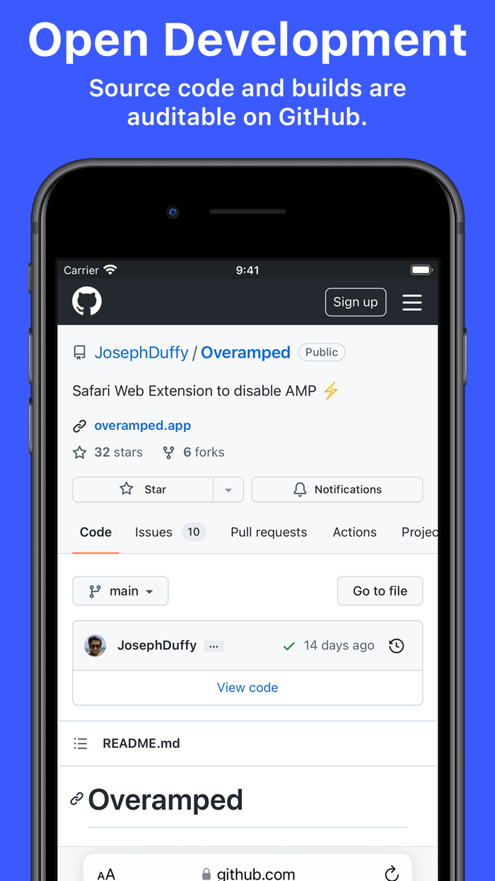 Overamped Redirect AMP