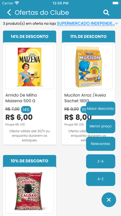 Supermercado Independencia Screenshot