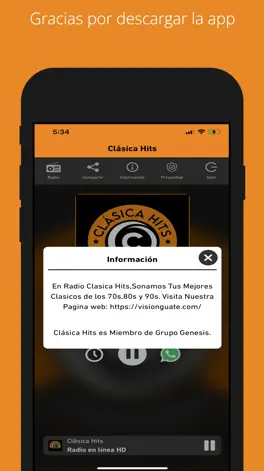 Game screenshot Clásica Hits apk