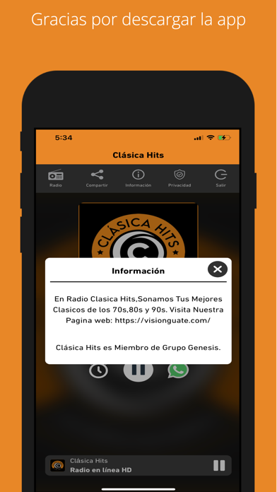 Clásica Hits Screenshot