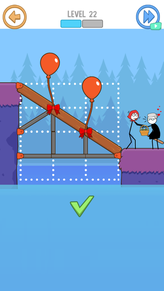 #8. Bridge Puzzle: build a bridge (iOS) By: Mai Chan