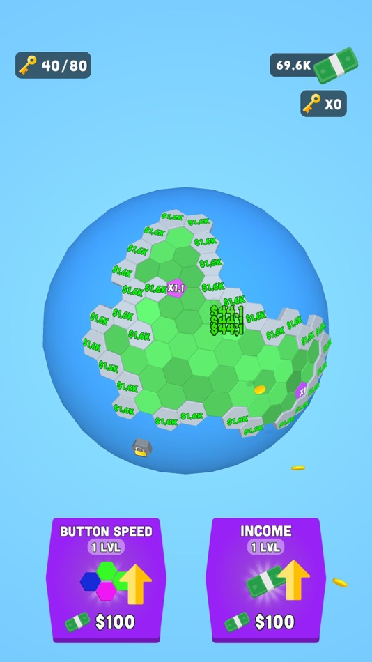 #7. World Button 3D (iOS) By: Mustafa Akbaba