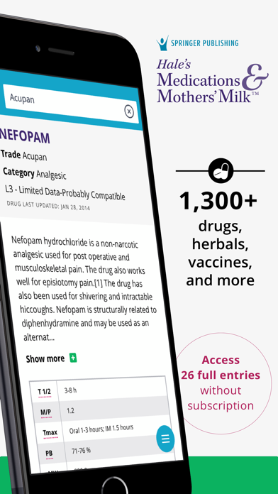 Medications & Mothers' Milk Screenshot