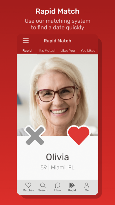 Dating for Seniors App Screenshot
