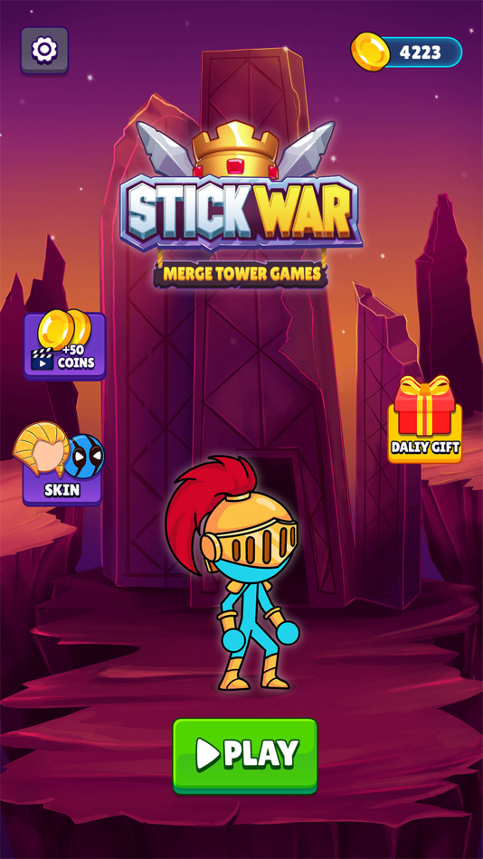 Stickman Hero Merge Tower War - 1.1 - (iOS)
