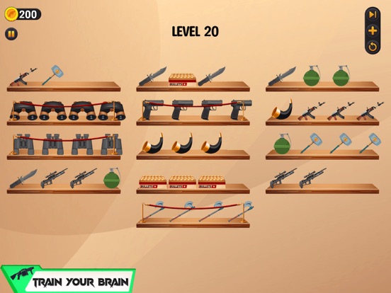 Weapon Sort Color Puzzle