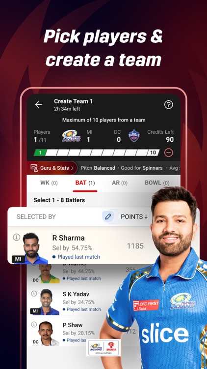 Dream11: Fantasy Cricket App