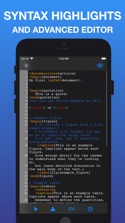 #2. LaTeX Editor Tex Pro (iOS) 由: Teleprompter LLC