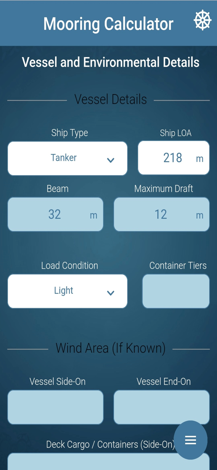 Shipmove Mooring Analysis