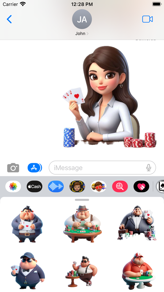#4. Poker Player Stickers (iOS) 由: Paul Scott