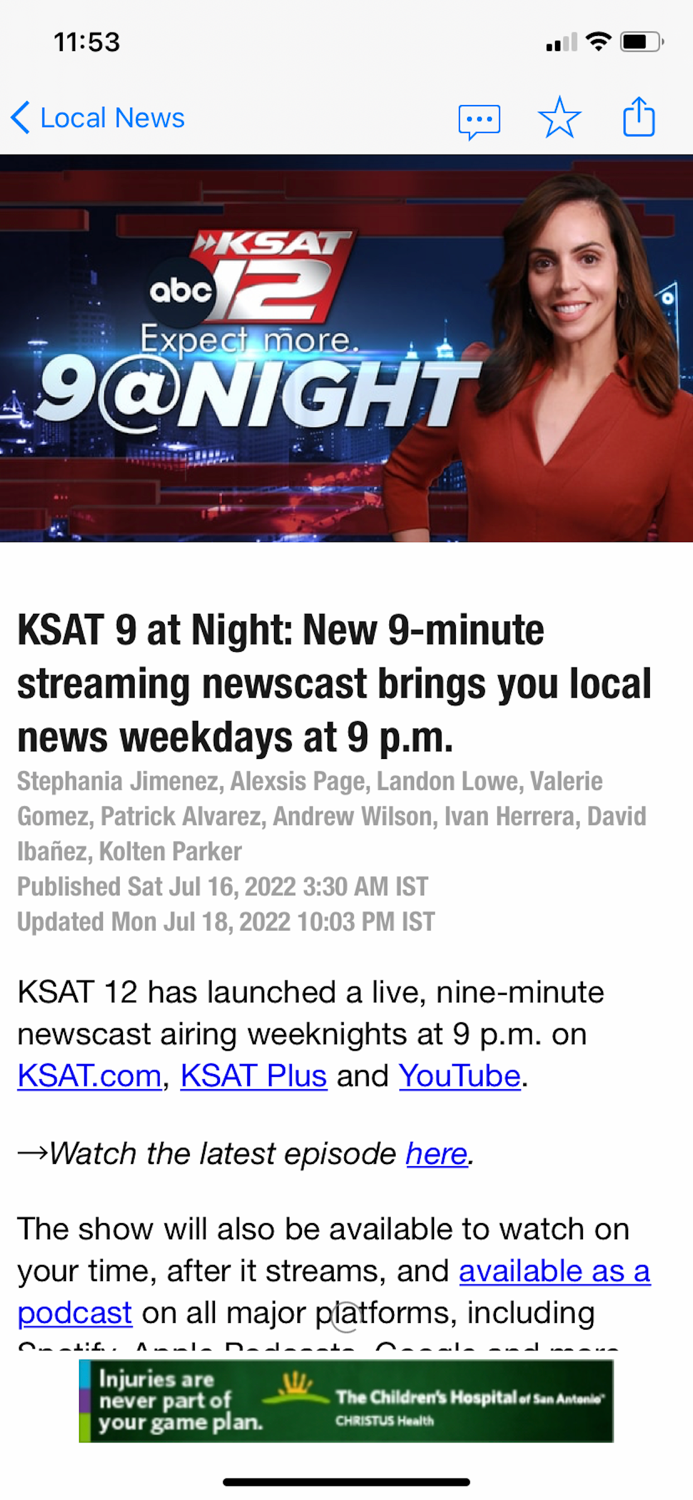 KSAT 12 News