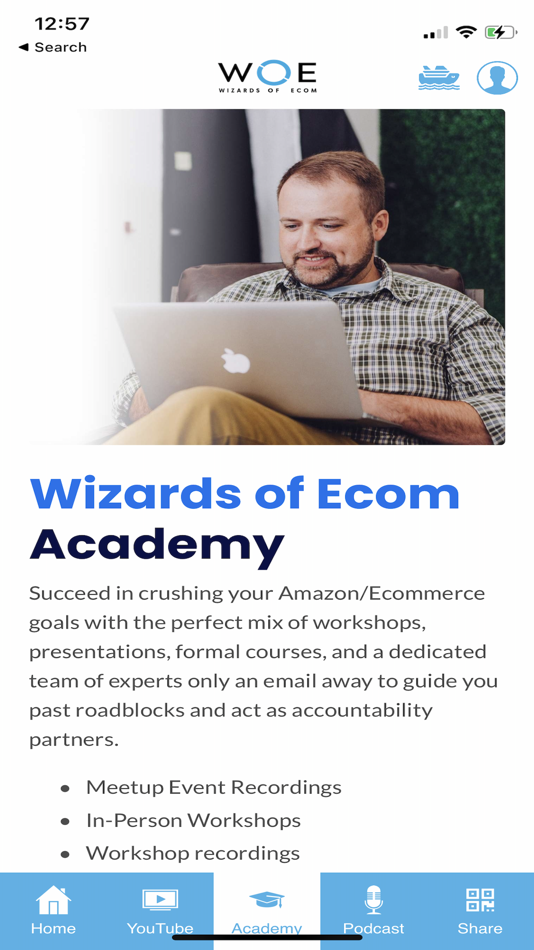 #5. Wizards Of Ecom (iOS) 由: BLUE BIRD MEDIA & MARKETING SOLUTIONS, INC.