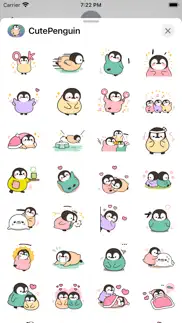 cute penguin stickers pack iphone screenshot 3