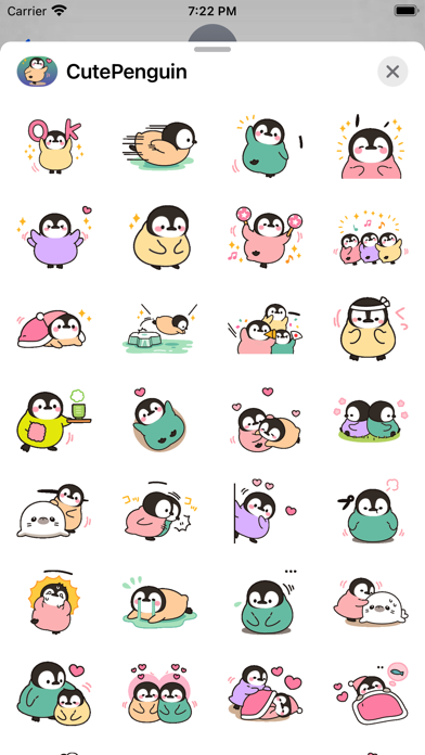Cute Penguin Stickers pack Screenshot