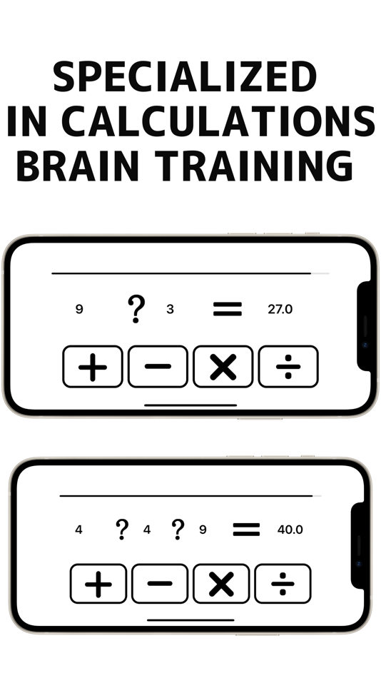 #1. BrainTrainingCalculator:Simple (iOS) 由: ryo muranaka