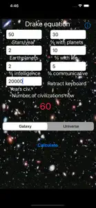 DrakeEquation screenshot #2 for iPhone