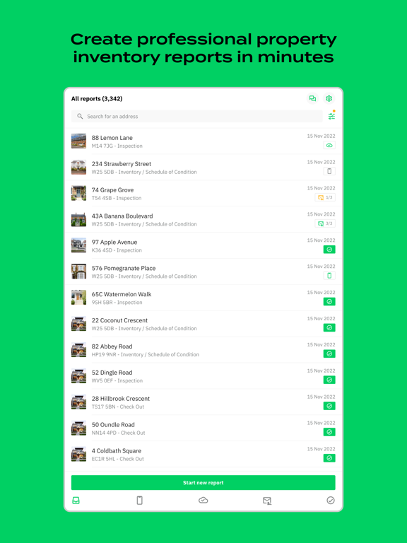 HelloReport: Property Reports iPad screenshot 2 - Productivity app