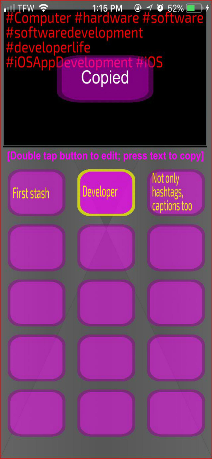 Hash Stasher - Store Hashtags