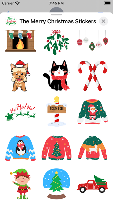 The Merry Christmas Stickers Screenshot