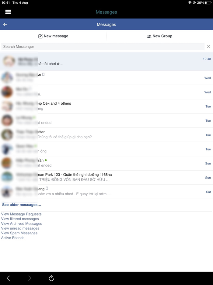 Pyno-Chat History For Facebook