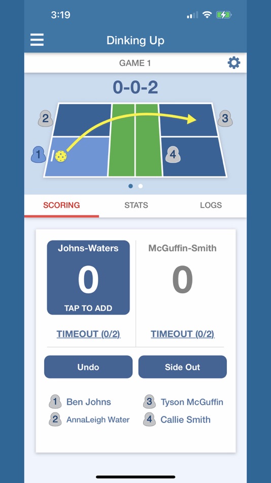 #2. Dinking Up - Pickleball Scores (iOS) بواسطة: Arch Square