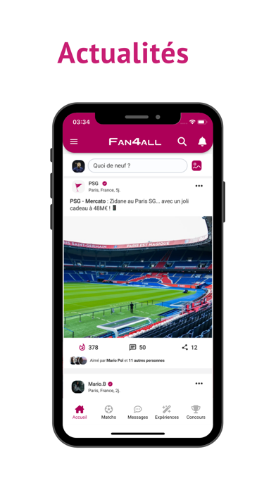FAN4ALL - Sports live scores Screenshot