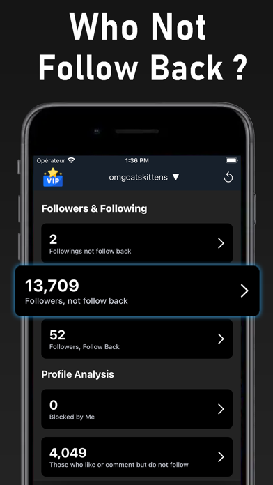 Tracker+ Followers Unfollowers Screenshot