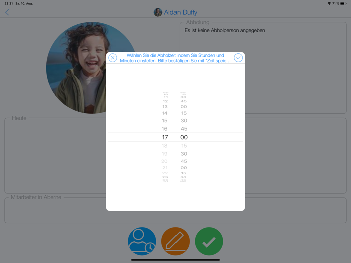 Glückskinder Check-in