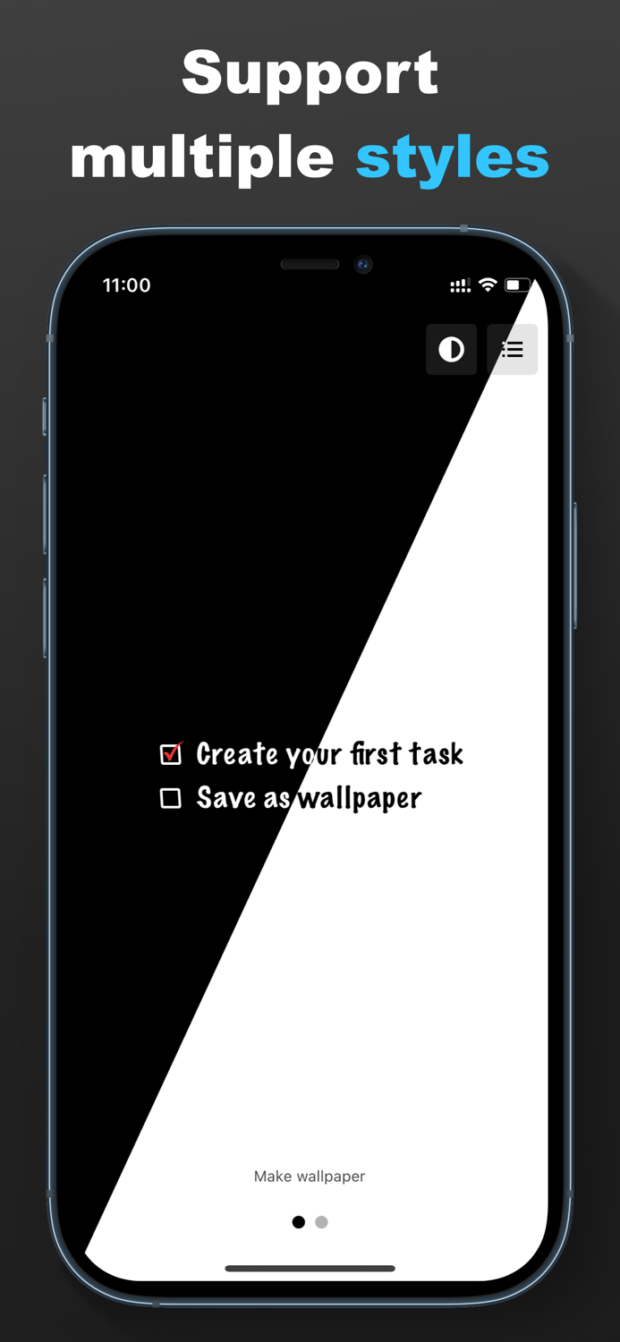 Wallpaper Todo - Weekly planer