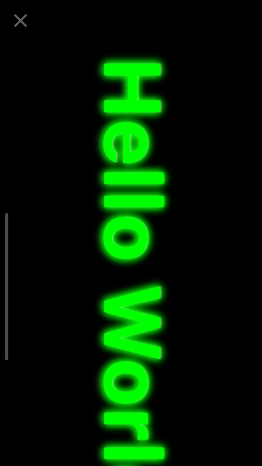 #5. LED Text Effect (iOS) By: Chotika Towmontree
