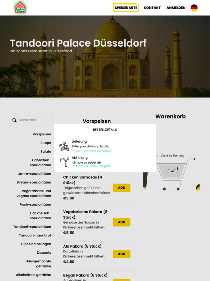 Tandoori Palace Düsseldorf