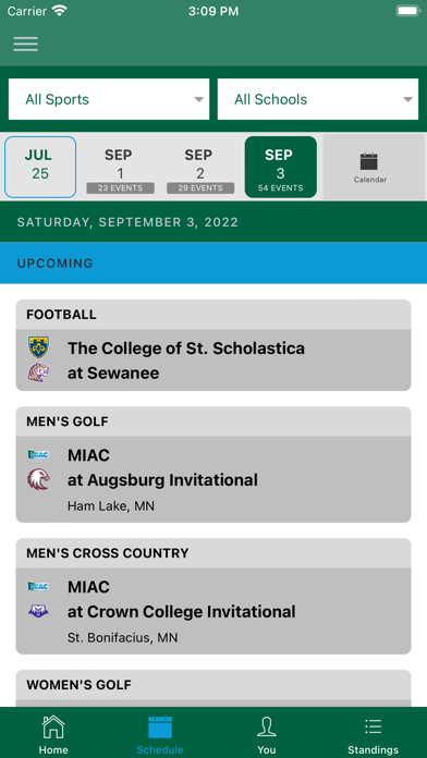 MIAC Athletics Screenshot